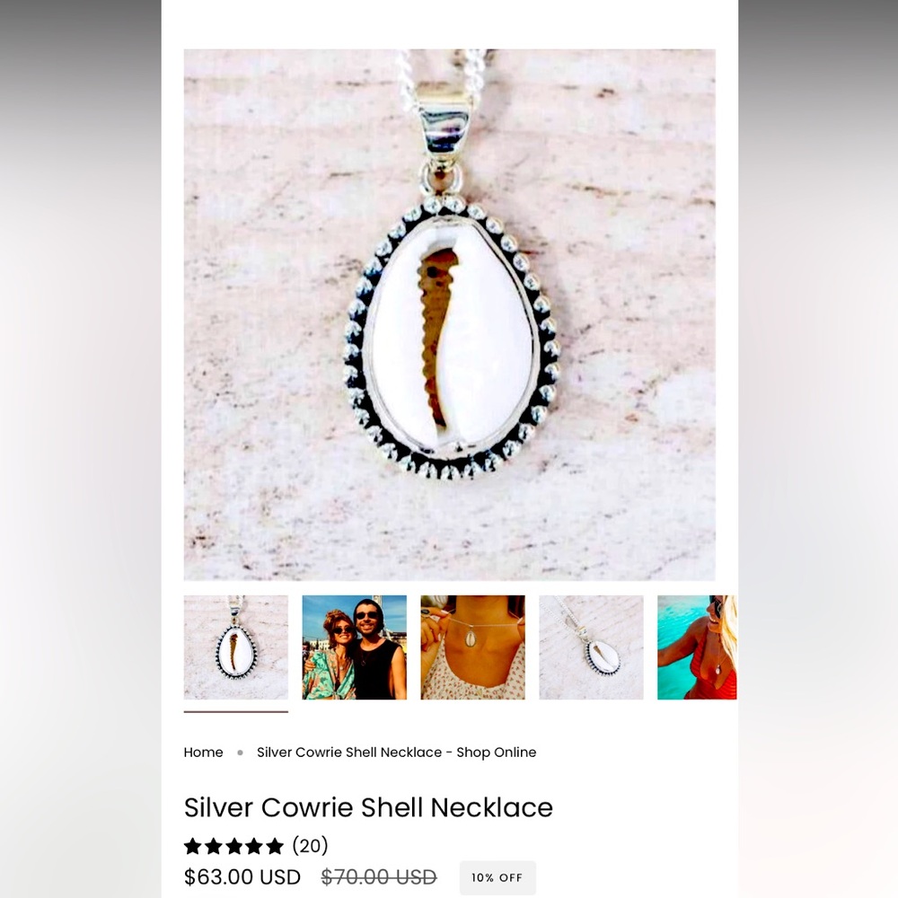 Cowrie Pendant 🪼